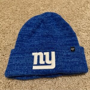 47 Men's New York Giants Brainfreeze Cuffed Knit Beanie Winter Hat One Size